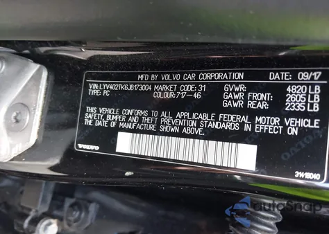 2018 Volvo S60 Inscription T5 z USA, uszkodzony, nr VIN LYV402TK6JB173004